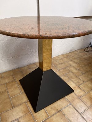 Italian Granite and Brass Side Tables, 1980s, Set of 2-FUE-858022