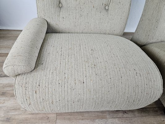 Italian Gray Modular Sofa in Fabric, 1970s, Set of 4-ZUW-1768845