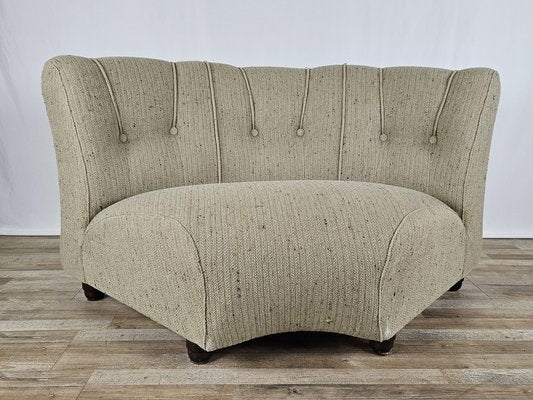 Italian Gray Modular Sofa in Fabric, 1970s, Set of 4-ZUW-1768845