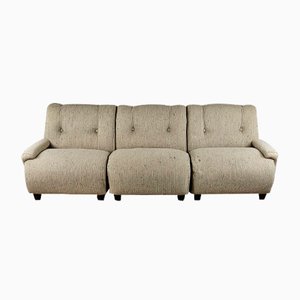 Italian Gray Modular Sofa in Fabric, 1970s, Set of 4-ZUW-1768845