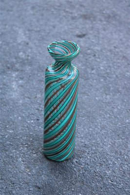 Italian Green and Venturina Murano Glass Vase Attributed to Venini, 1950s-EH-699741