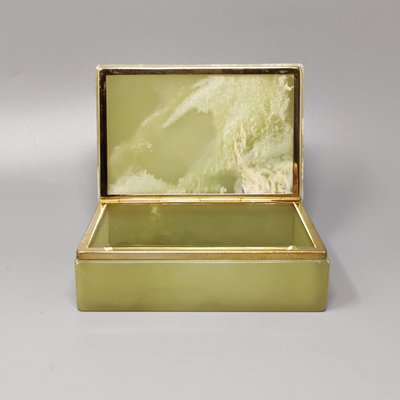 Italian Green Box in Onyx, 1960s-QGR-1341860