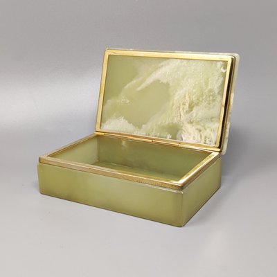 Italian Green Box in Onyx, 1960s-QGR-1341860