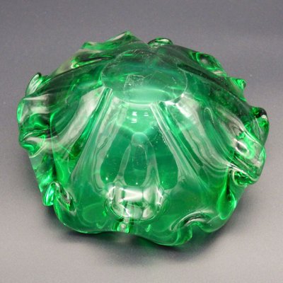 Italian Green Murano Glass Ashtray-WK-1152803