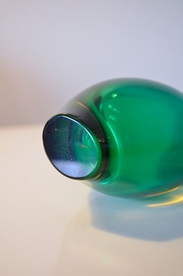 Italian Green Murano Glass Vase by Flavio Poli for Seguso Vetri d'Arte, 1960s-OV-866586