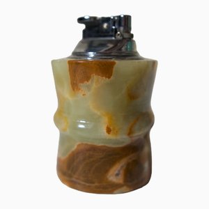 Italian Green Onyx Table Lighter, 1970s-DKT-2019690