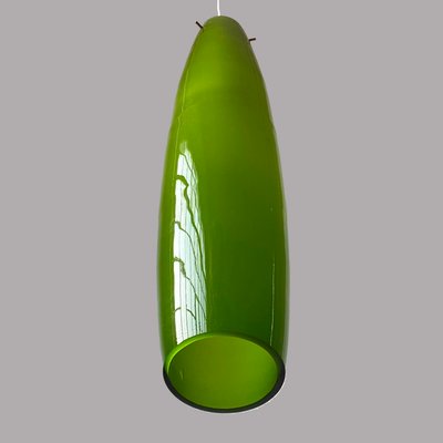 Italian Green Pendant in Murano Glass attributed to Alessandro Pianon for Vistosi, 1960s-HWV-1320520