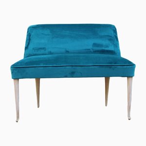 Italian Green Velvet Piccolo Sofa, 1950s-EH-1357990