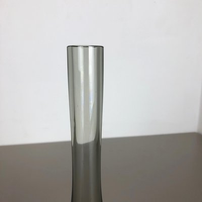 Italian Grey Murano Glass Sommerso Single-Stem Vase by Flavio Poli, 1960s-QZ-1088627