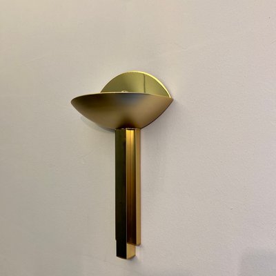 Italian Half Moon Brass Lamp, 1975-CQE-906809