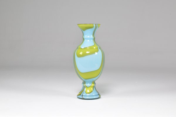 Italian Hand Blown Glass Vase, 1960s-GXL-1732345