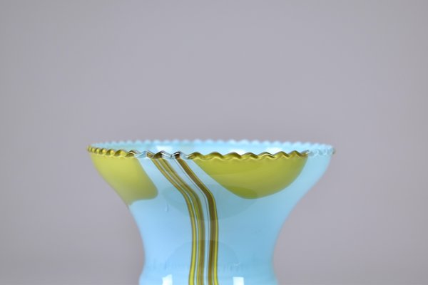 Italian Hand Blown Glass Vase, 1960s-GXL-1732345