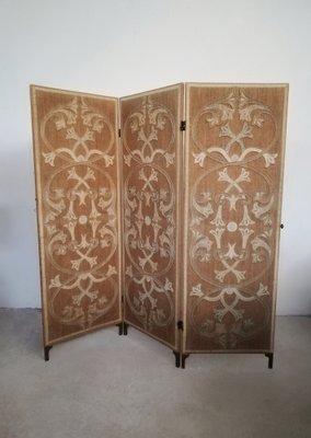 Italian Hand Embroidered Room Divider, 1900s-UIW-1278972