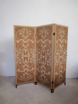 Italian Hand Embroidered Room Divider, 1900s-UIW-1278972