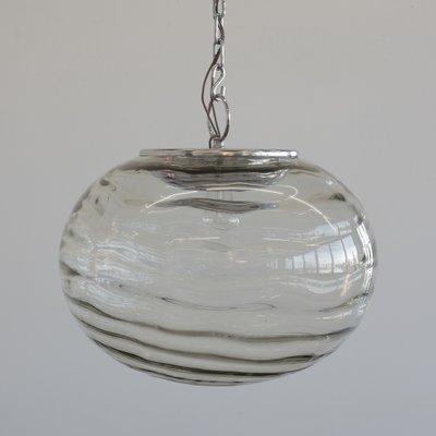 Italian Handblown Glass Pendant Light, 1960s-INL-1160239