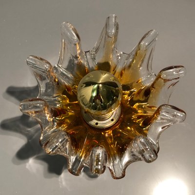 Italian Handcrafted Murano Glass Wall Light or Flush Mount from Effetre Murano, 1960s-HWV-742179