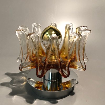 Italian Handcrafted Murano Glass Wall Light or Flush Mount from Effetre Murano, 1960s-HWV-742179