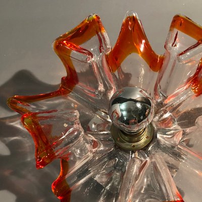 Italian Handcrafted Murano Glass Wall Light or Flush Mount from Effetre Murano, 1960s-HWV-742166