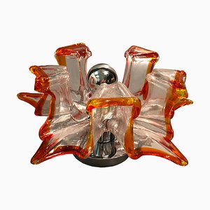 Italian Handcrafted Murano Glass Wall Light or Flush Mount from Effetre Murano, 1960s-HWV-742166