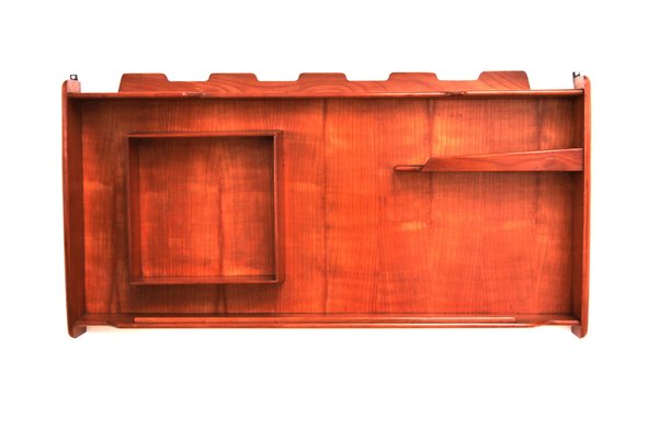 Italian Handmade Walnut Wall Cabinet, 1960s-EZZ-1716357