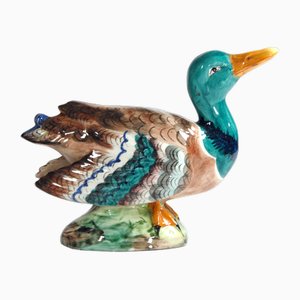 Italian Handpainted Duck Figurine, 1970s-GIW-1701975