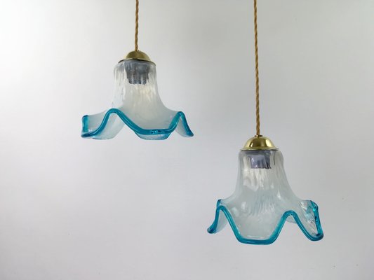 Italian Hanging Lamp with Opal Glass Shade, 1950s-KDB-1358169