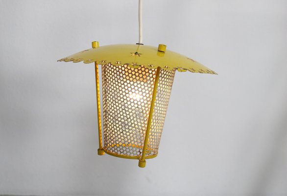 Italian Hanging Lamp with Two Lanterns, 1950s-AA-1703282