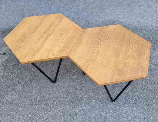 Italian Hexagonal Coffee Tables by Gio Ponti for Isa Bergamo, Italy, 1950s, Set of 2-PUG-2028145