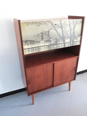 Italian Highboard with Cabinet, 1950s-GGK-1056608