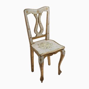 Italian Hollywood Regency Chair in Wood & Gilt-ESB-1376924