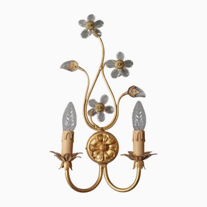 Italian Hollywood Regency Floral Wall Lam from Banci-ESB-1780235