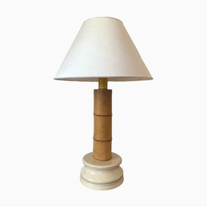 Italian Hollywood Regency Table Lamp in Bamboo for RCM, 1970s-TXN-1354505