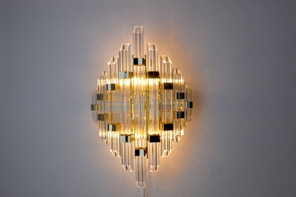 Italian Hollywood Regency Wall Light from Venini, 1970-EJE-960094