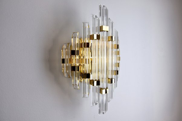 Italian Hollywood Regency Wall Light from Venini, 1970-EJE-960094