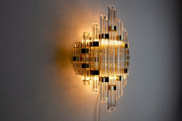 Italian Hollywood Regency Wall Light from Venini, 1970-EJE-960094