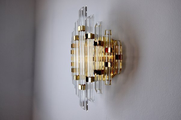 Italian Hollywood Regency Wall Light from Venini, 1970-EJE-960094