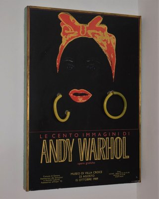 Italian Illuminated Evelina Laviano Poster by Andy Warhol, 1989-VA-781933