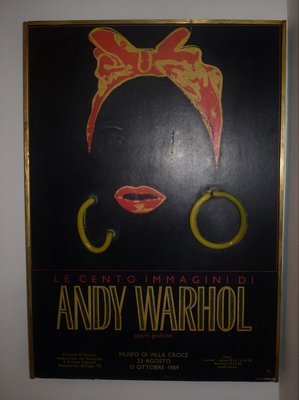 Italian Illuminated Evelina Laviano Poster by Andy Warhol, 1989-VA-781933