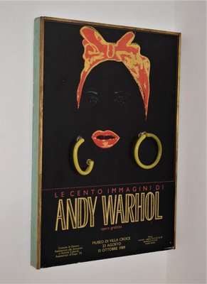 Italian Illuminated Evelina Laviano Poster by Andy Warhol, 1989-VA-781933