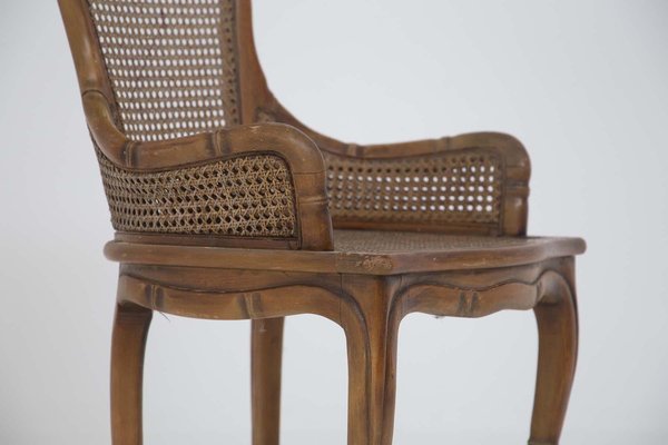 Italian Imitation Bamboo and Rattan Chairs by Giorgetti, Set of 4-RCE-1099512