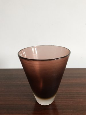 Italian Incisi Series Vase Glass by Paolo Venini for Venini Murano, 1950s-CC-1160940