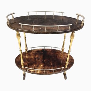 Italian Lacquered Serving Bar Cart attributed to Aldo Tura, 1960s-IRH-2032354