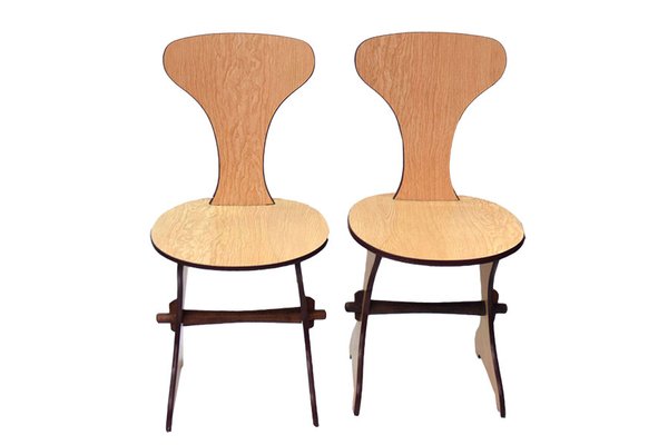 Italian Laminate Chairs, 1960s, Set of 2-HS-1188013