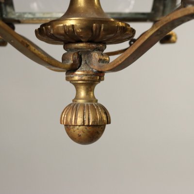 Italian Lanterns in Brass and Glass, Set of 2-VMM-2033346