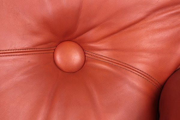 Italian Leather Lounge Chairs, 1970s, Set of 2-EZZ-1326175