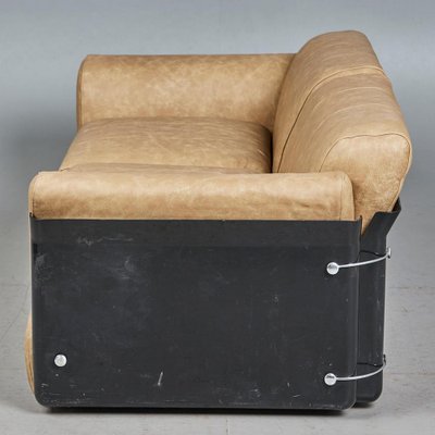 Italian Leather Sofa by Vittorio Introini for Saporiti, 1970s-ABO-1752122