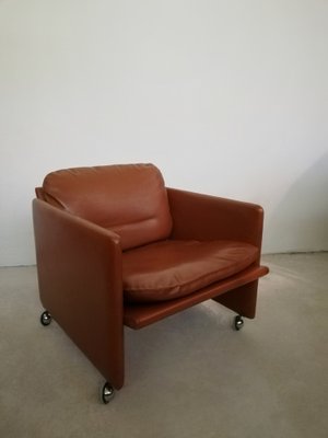 Italian Leather Springtime Series Armchair by Marco Zanuso for Arflex, 1960s-UIW-1279091