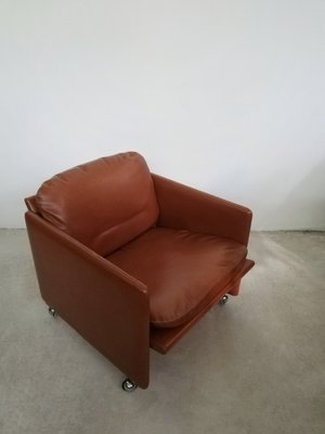 Italian Leather Springtime Series Armchair by Marco Zanuso for Arflex, 1960s-UIW-1279091