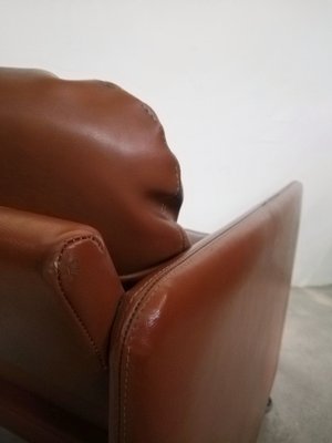 Italian Leather Springtime Series Armchair by Marco Zanuso for Arflex, 1960s-UIW-1279091