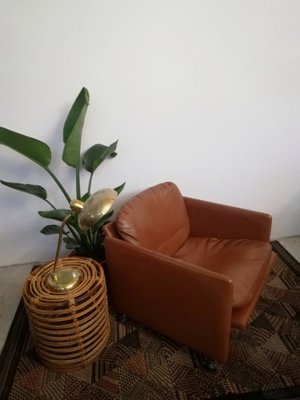 Italian Leather Springtime Series Armchair by Marco Zanuso for Arflex, 1960s-UIW-1279091